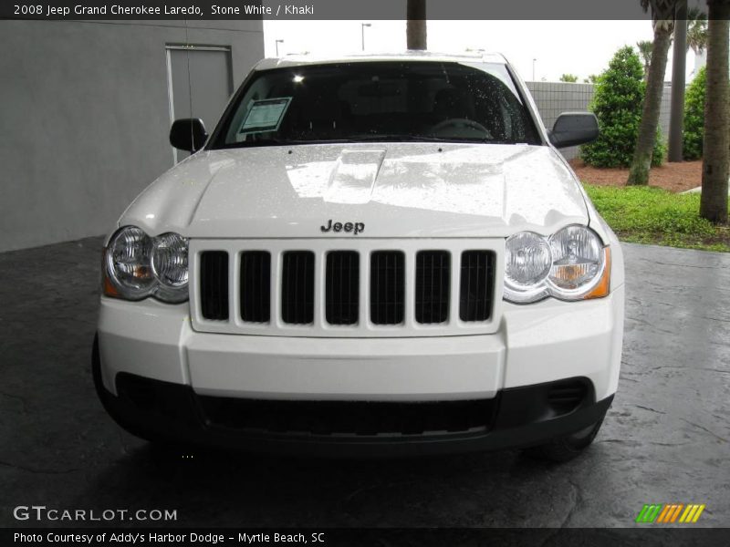 Stone White / Khaki 2008 Jeep Grand Cherokee Laredo