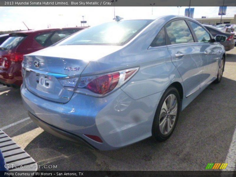 Blue Sky Metallic / Gray 2013 Hyundai Sonata Hybrid Limited