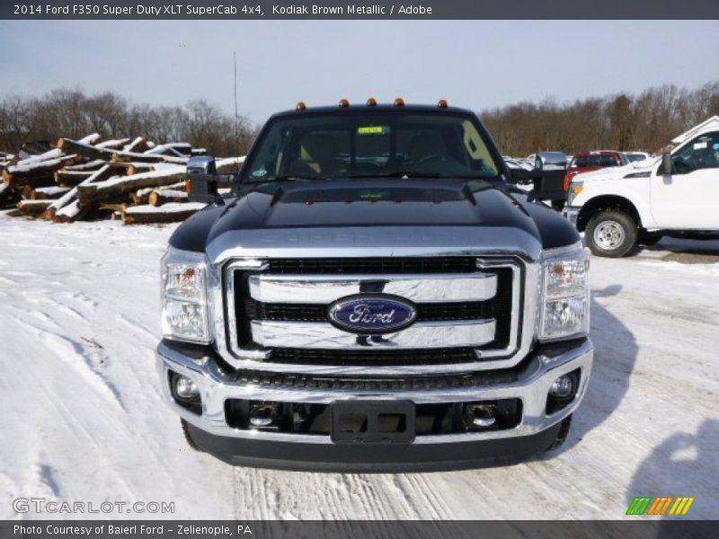Kodiak Brown Metallic / Adobe 2014 Ford F350 Super Duty XLT SuperCab 4x4