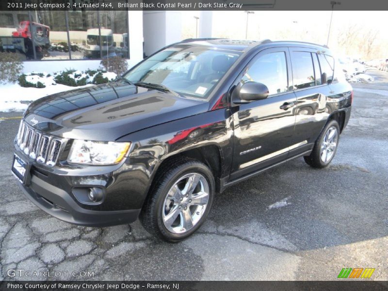 Brilliant Black Crystal Pearl / Dark Slate Gray 2011 Jeep Compass 2.4 Limited 4x4