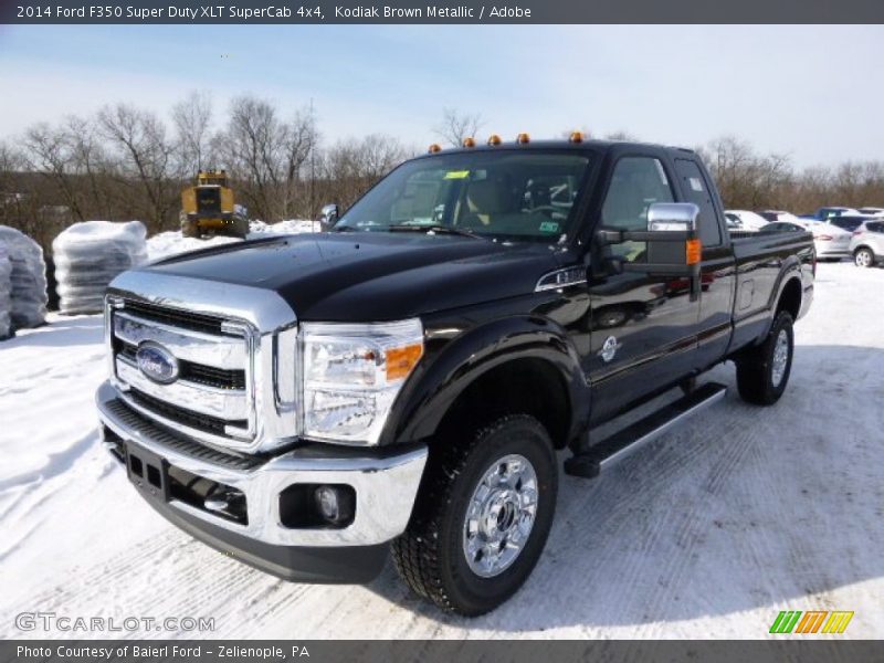 Kodiak Brown Metallic / Adobe 2014 Ford F350 Super Duty XLT SuperCab 4x4