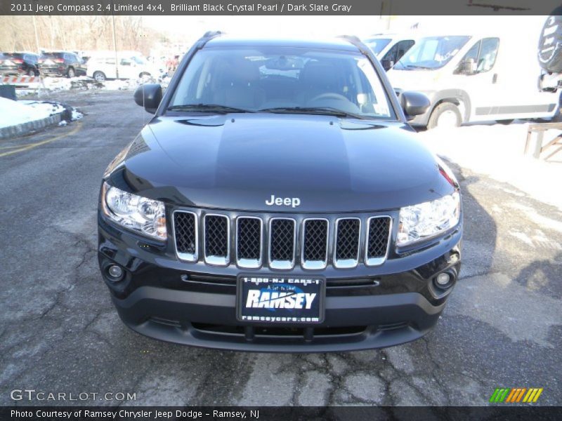 Brilliant Black Crystal Pearl / Dark Slate Gray 2011 Jeep Compass 2.4 Limited 4x4