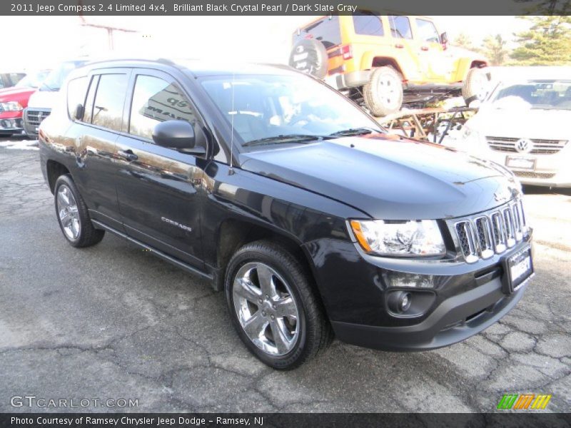 Brilliant Black Crystal Pearl / Dark Slate Gray 2011 Jeep Compass 2.4 Limited 4x4