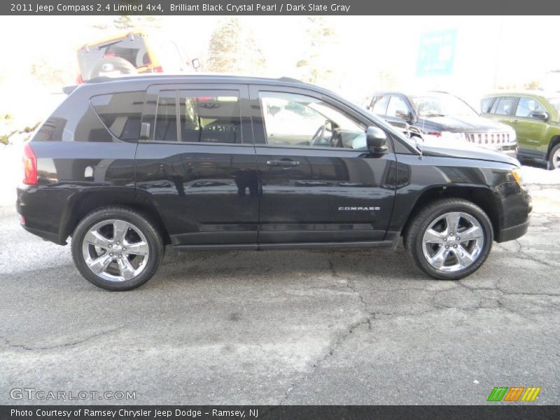 Brilliant Black Crystal Pearl / Dark Slate Gray 2011 Jeep Compass 2.4 Limited 4x4