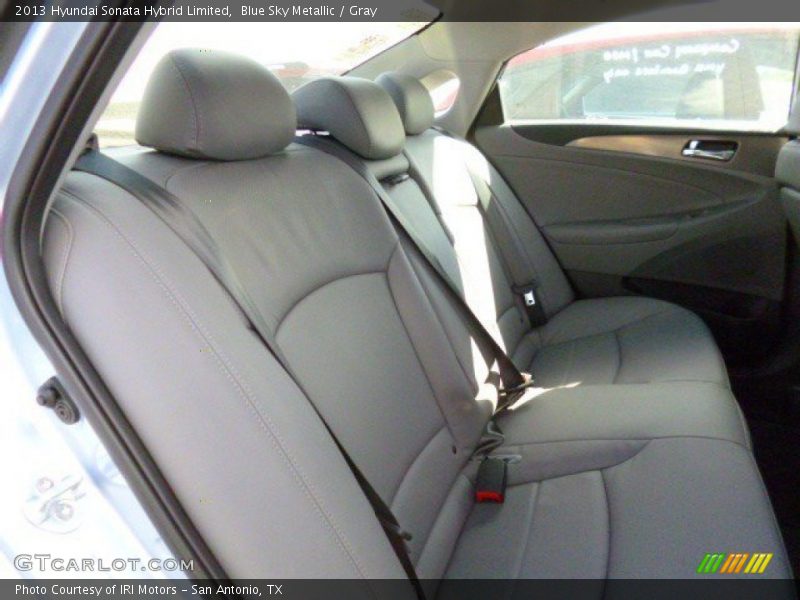 Blue Sky Metallic / Gray 2013 Hyundai Sonata Hybrid Limited