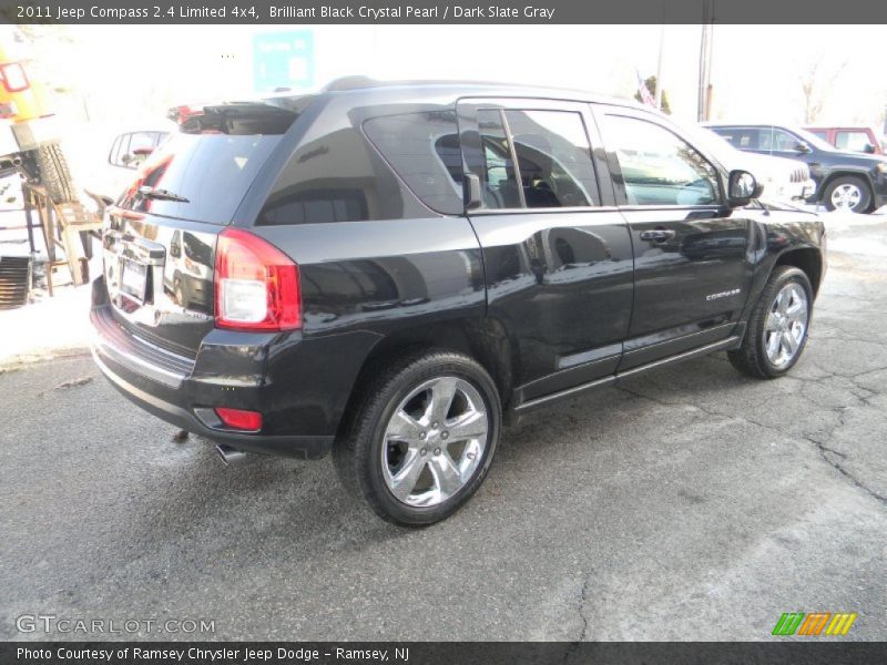 Brilliant Black Crystal Pearl / Dark Slate Gray 2011 Jeep Compass 2.4 Limited 4x4