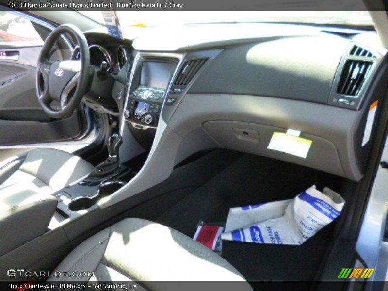 Blue Sky Metallic / Gray 2013 Hyundai Sonata Hybrid Limited