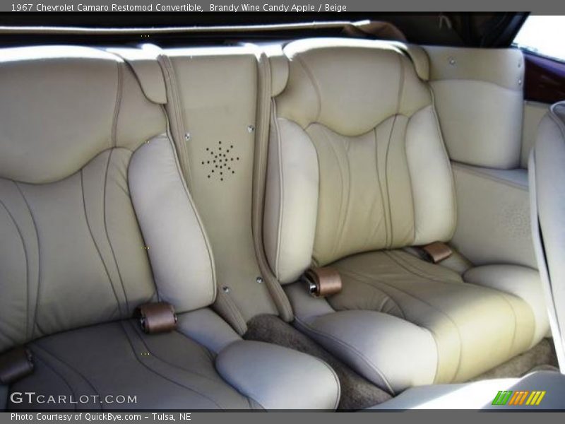 Brandy Wine Candy Apple / Beige 1967 Chevrolet Camaro Restomod Convertible