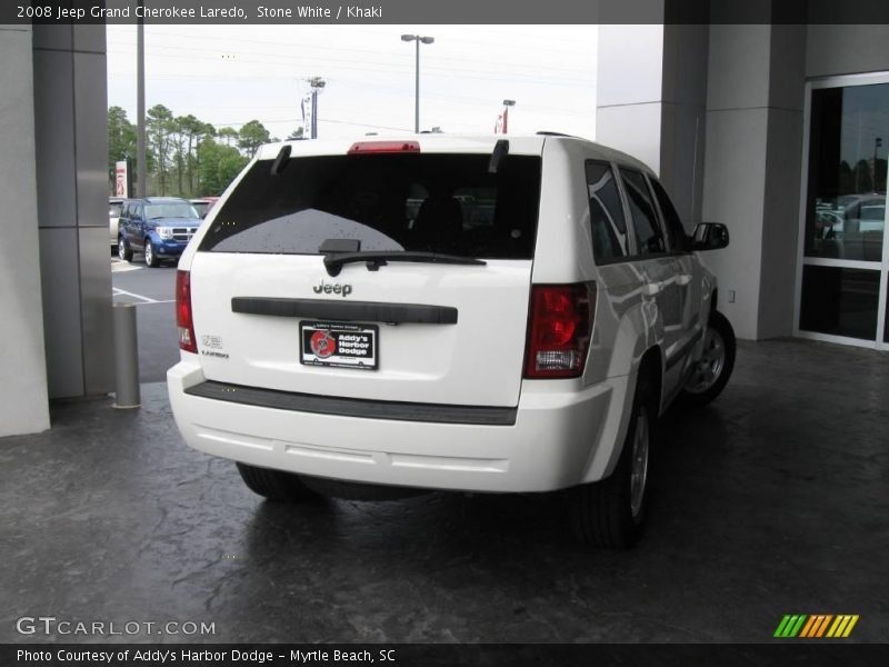 Stone White / Khaki 2008 Jeep Grand Cherokee Laredo