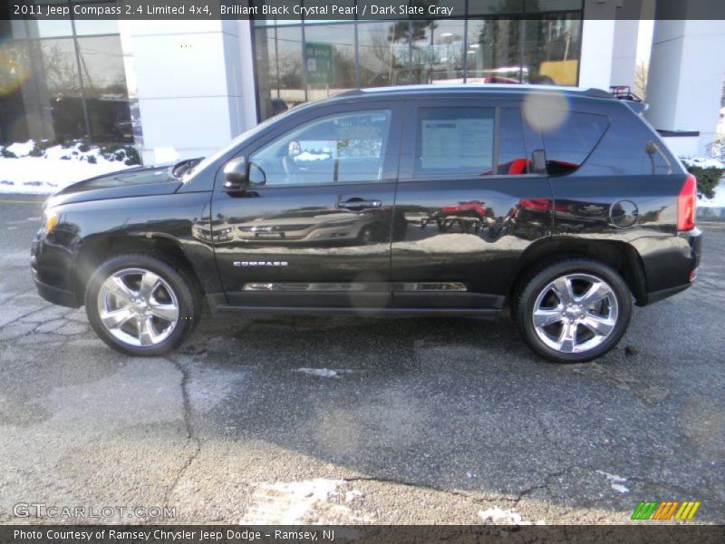 Brilliant Black Crystal Pearl / Dark Slate Gray 2011 Jeep Compass 2.4 Limited 4x4