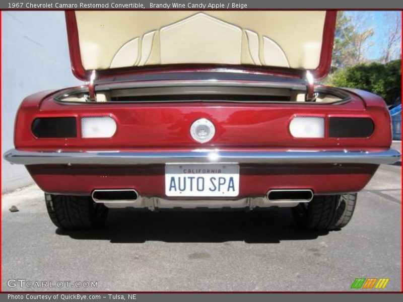 Brandy Wine Candy Apple / Beige 1967 Chevrolet Camaro Restomod Convertible
