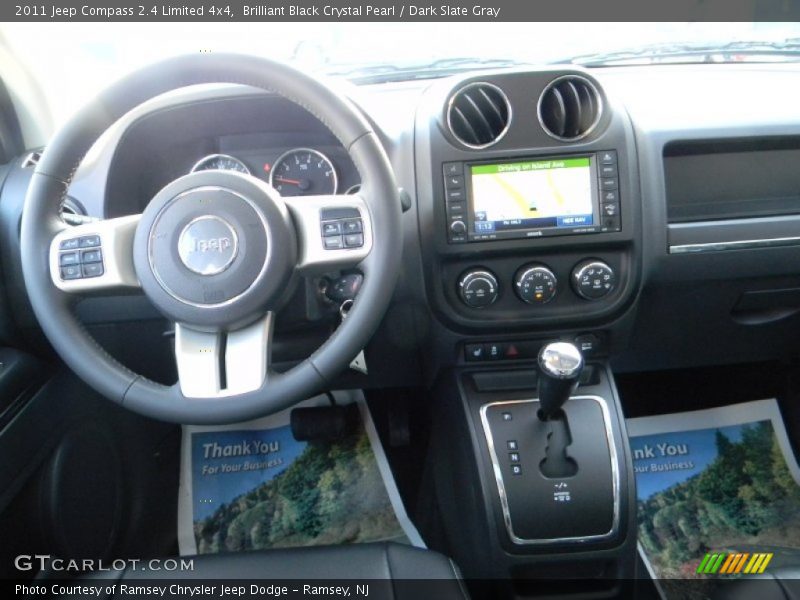 Brilliant Black Crystal Pearl / Dark Slate Gray 2011 Jeep Compass 2.4 Limited 4x4