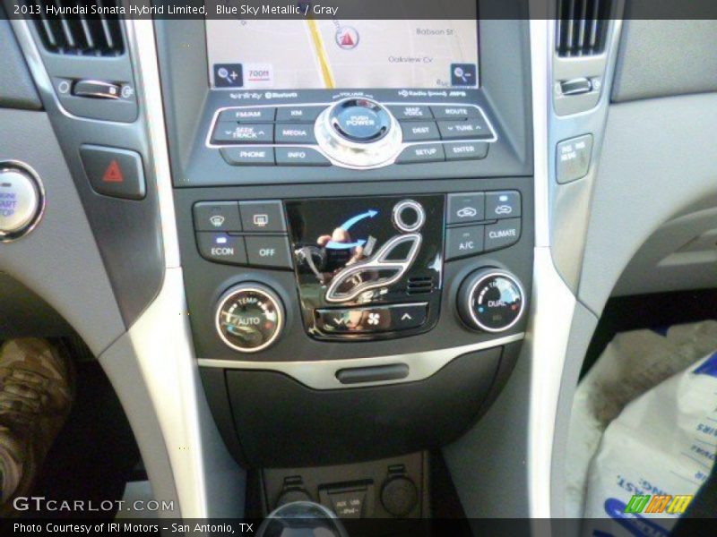 Blue Sky Metallic / Gray 2013 Hyundai Sonata Hybrid Limited