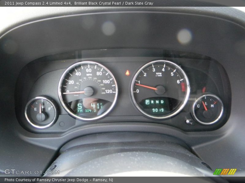Brilliant Black Crystal Pearl / Dark Slate Gray 2011 Jeep Compass 2.4 Limited 4x4