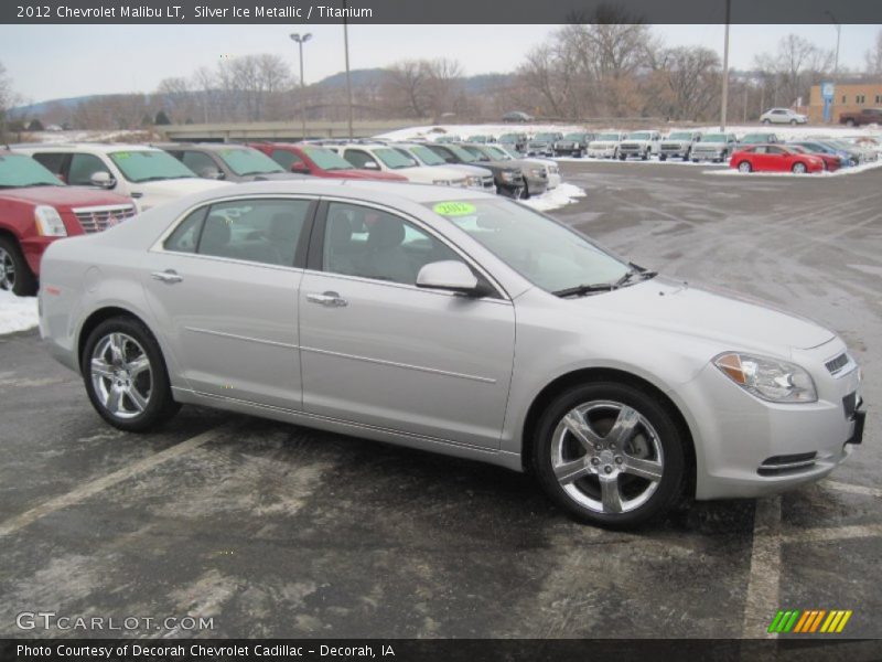 Silver Ice Metallic / Titanium 2012 Chevrolet Malibu LT