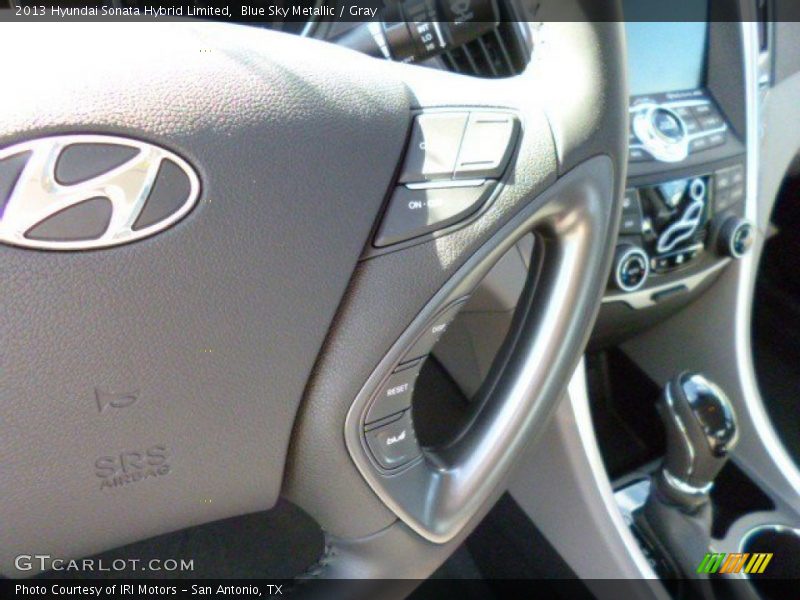 Blue Sky Metallic / Gray 2013 Hyundai Sonata Hybrid Limited
