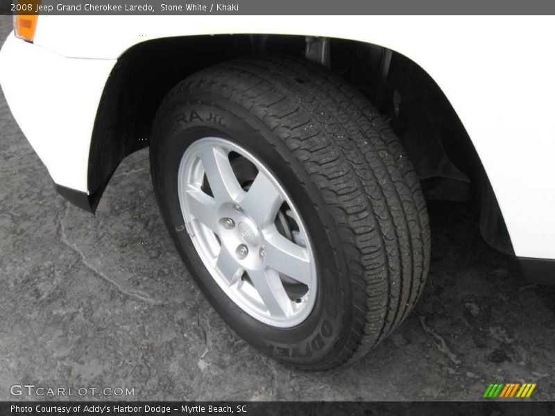 Stone White / Khaki 2008 Jeep Grand Cherokee Laredo