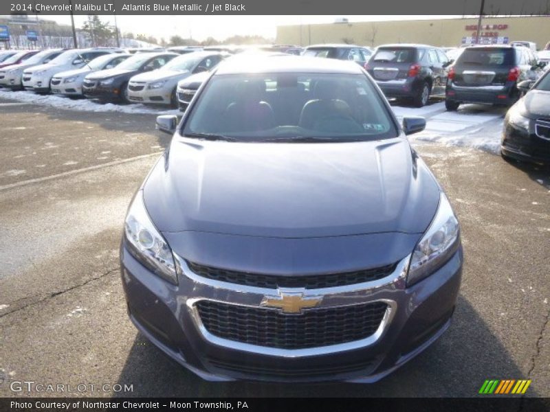 Atlantis Blue Metallic / Jet Black 2014 Chevrolet Malibu LT
