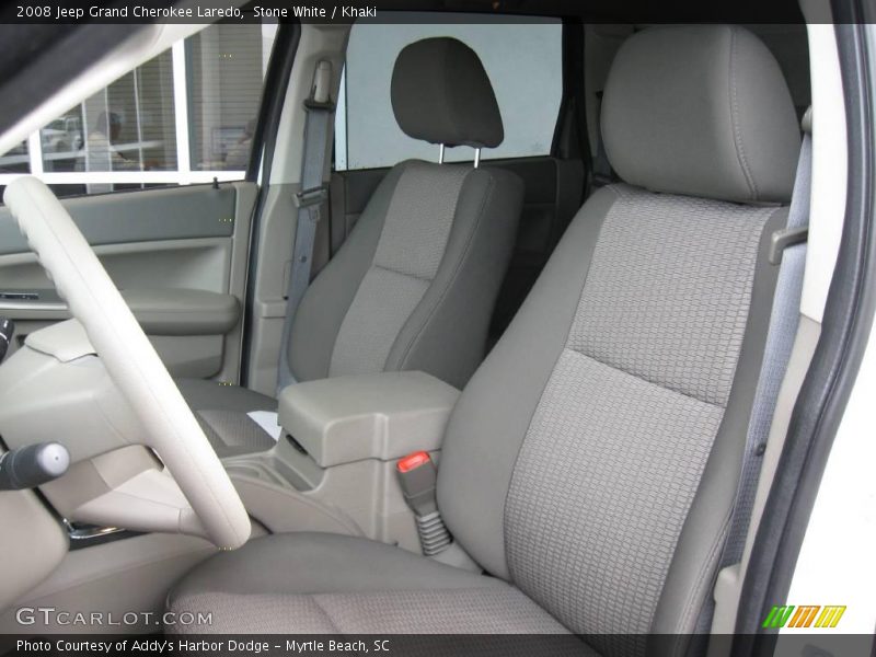 Stone White / Khaki 2008 Jeep Grand Cherokee Laredo