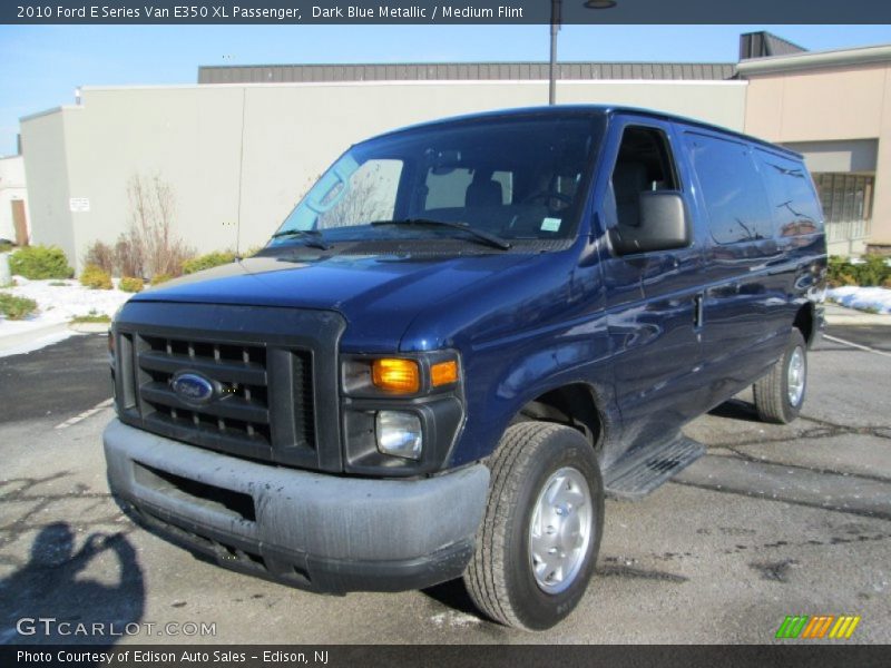 Dark Blue Metallic / Medium Flint 2010 Ford E Series Van E350 XL Passenger