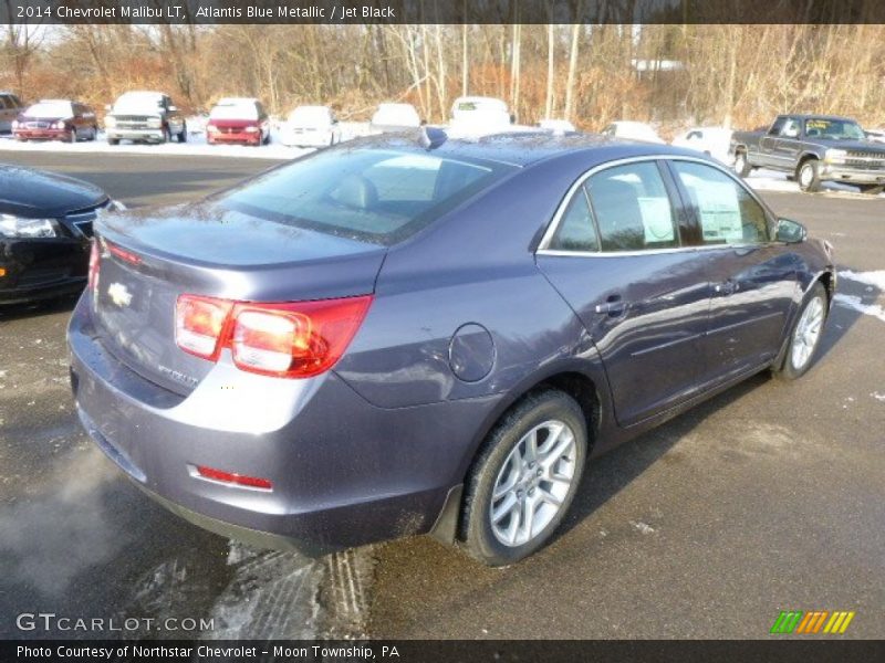 Atlantis Blue Metallic / Jet Black 2014 Chevrolet Malibu LT