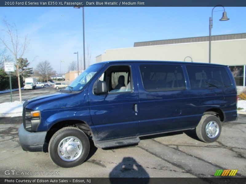 Dark Blue Metallic / Medium Flint 2010 Ford E Series Van E350 XL Passenger
