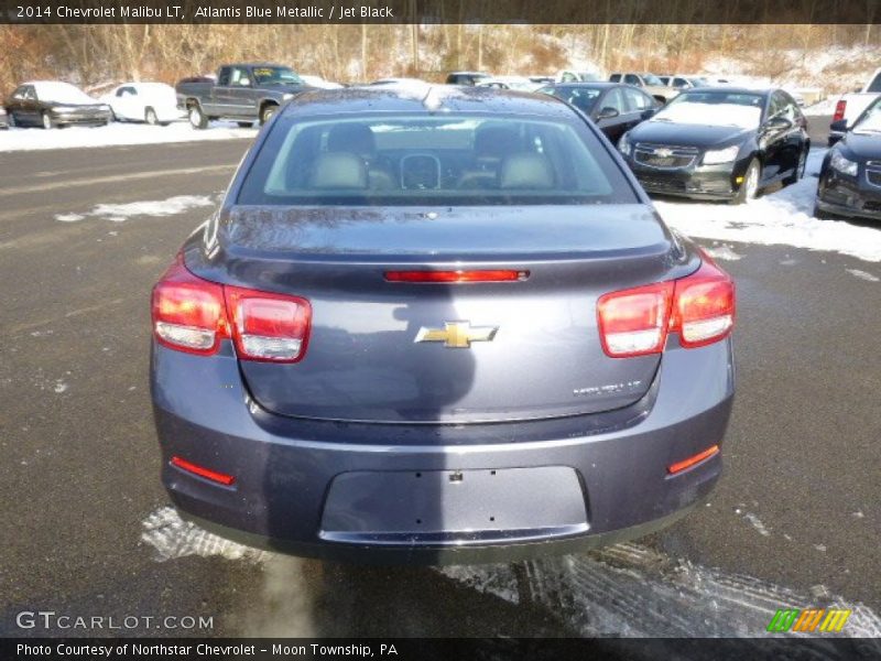 Atlantis Blue Metallic / Jet Black 2014 Chevrolet Malibu LT