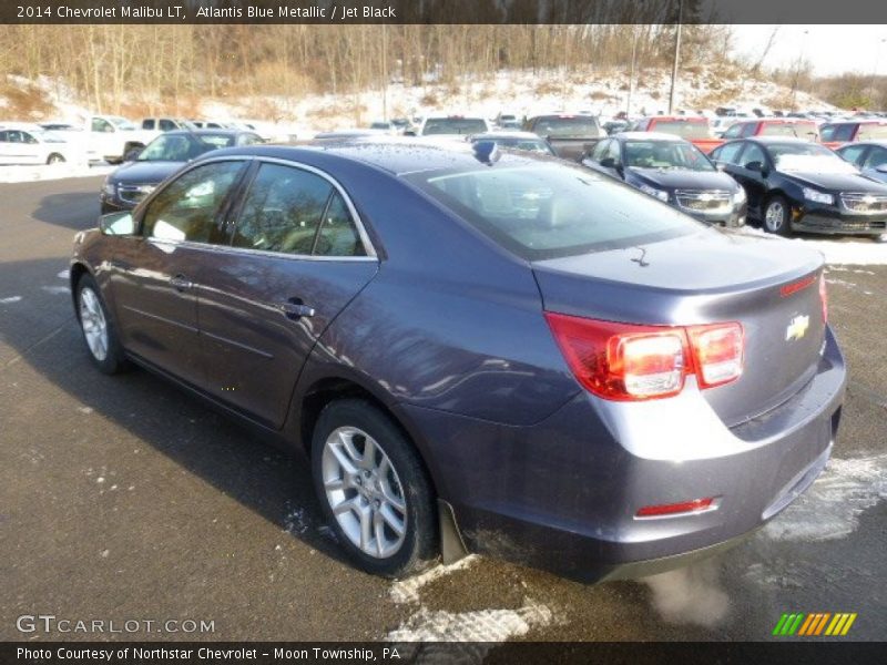 Atlantis Blue Metallic / Jet Black 2014 Chevrolet Malibu LT