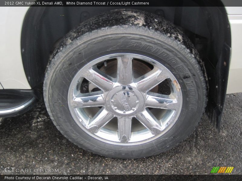 White Diamond Tricoat / Cocoa/Light Cashmere 2012 GMC Yukon XL Denali AWD