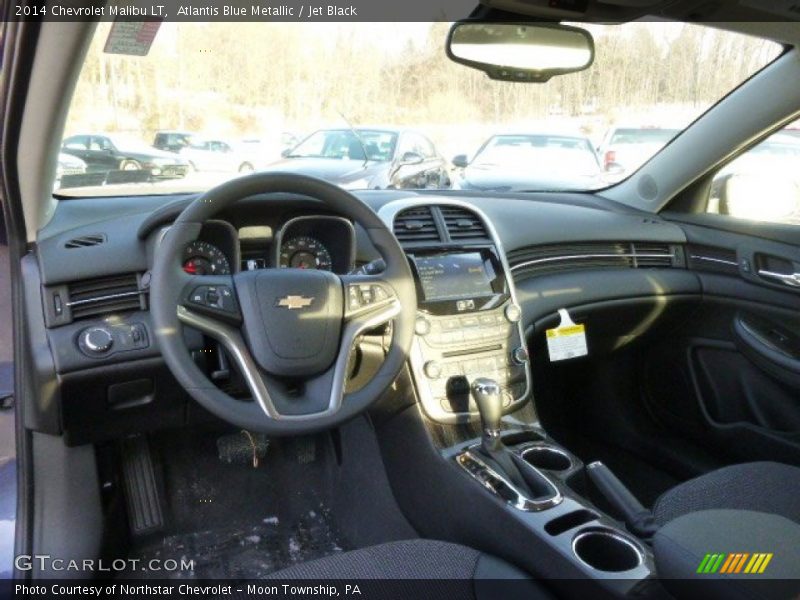 Atlantis Blue Metallic / Jet Black 2014 Chevrolet Malibu LT
