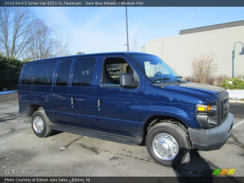Dark Blue Metallic / Medium Flint 2010 Ford E Series Van E350 XL Passenger