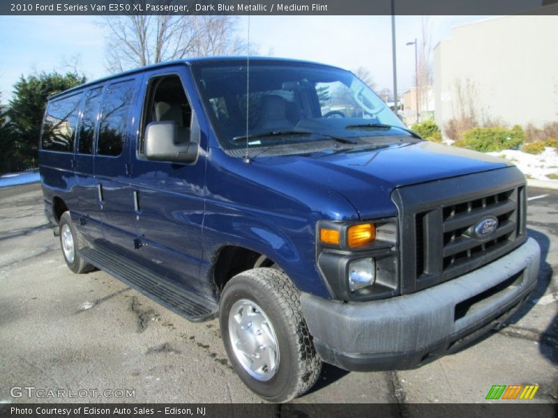 Dark Blue Metallic / Medium Flint 2010 Ford E Series Van E350 XL Passenger