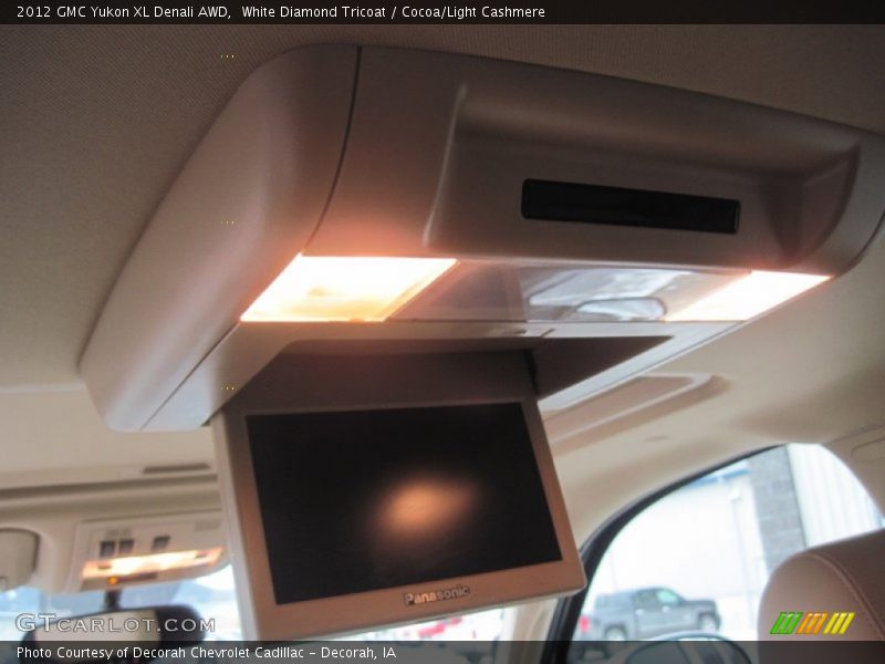 White Diamond Tricoat / Cocoa/Light Cashmere 2012 GMC Yukon XL Denali AWD