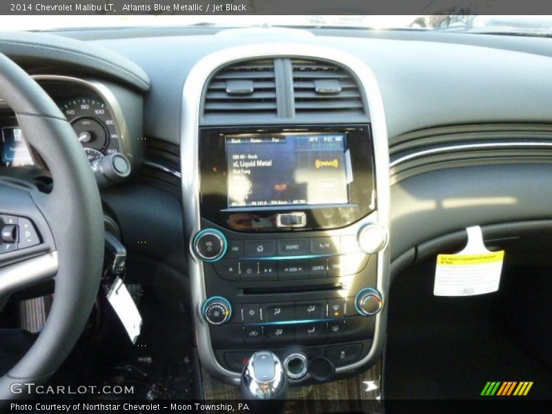 Atlantis Blue Metallic / Jet Black 2014 Chevrolet Malibu LT