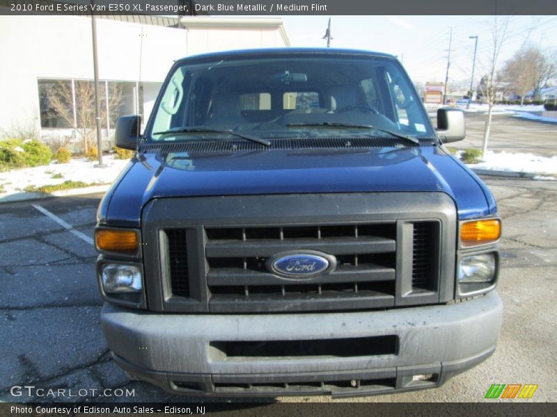 Dark Blue Metallic / Medium Flint 2010 Ford E Series Van E350 XL Passenger