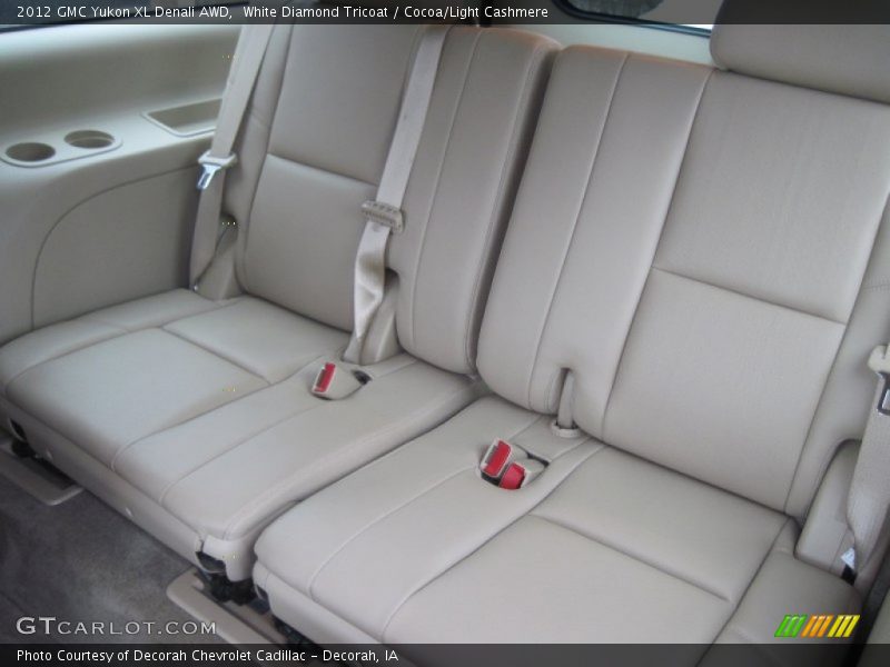 White Diamond Tricoat / Cocoa/Light Cashmere 2012 GMC Yukon XL Denali AWD