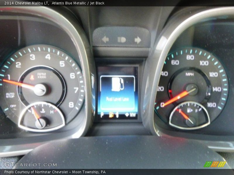 Atlantis Blue Metallic / Jet Black 2014 Chevrolet Malibu LT