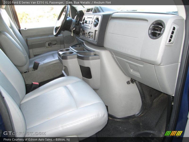 Dark Blue Metallic / Medium Flint 2010 Ford E Series Van E350 XL Passenger