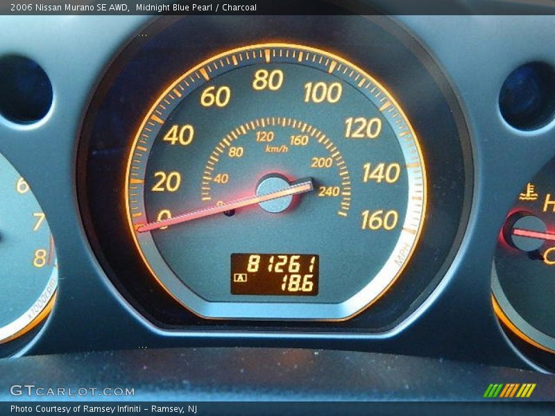 Midnight Blue Pearl / Charcoal 2006 Nissan Murano SE AWD