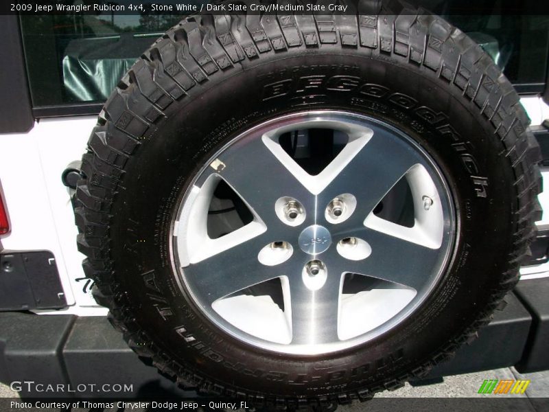 Stone White / Dark Slate Gray/Medium Slate Gray 2009 Jeep Wrangler Rubicon 4x4