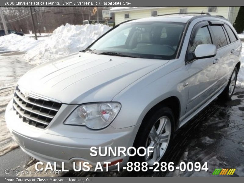 Bright Silver Metallic / Pastel Slate Gray 2008 Chrysler Pacifica Touring