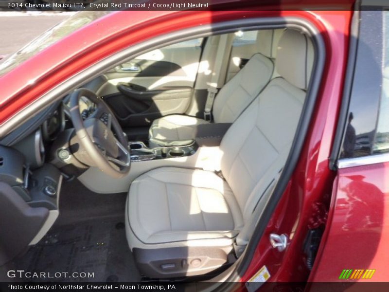 Crystal Red Tintcoat / Cocoa/Light Neutral 2014 Chevrolet Malibu LTZ