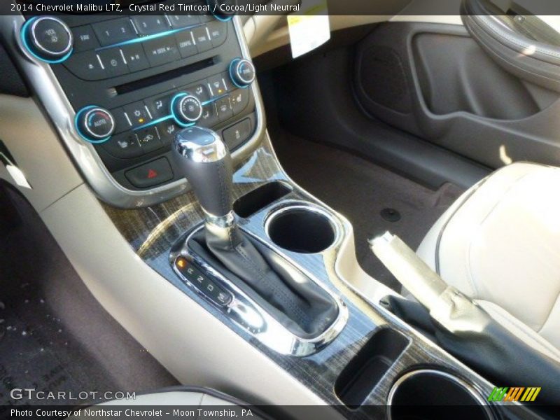 Crystal Red Tintcoat / Cocoa/Light Neutral 2014 Chevrolet Malibu LTZ