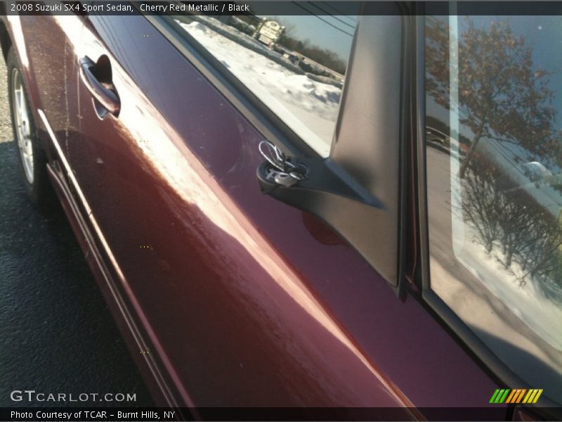 Cherry Red Metallic / Black 2008 Suzuki SX4 Sport Sedan