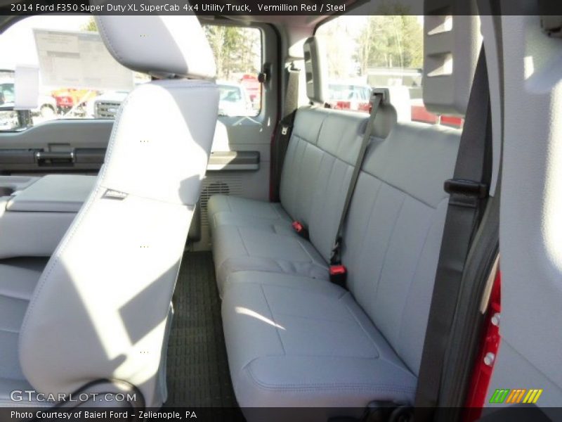 Vermillion Red / Steel 2014 Ford F350 Super Duty XL SuperCab 4x4 Utility Truck