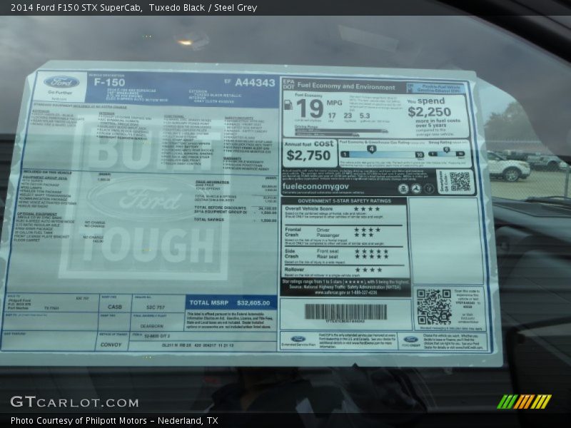 Tuxedo Black / Steel Grey 2014 Ford F150 STX SuperCab