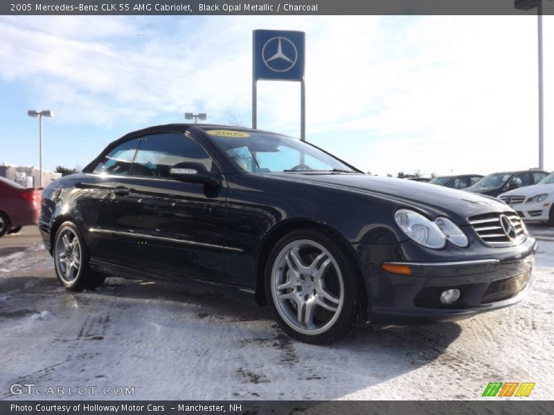 Black Opal Metallic / Charcoal 2005 Mercedes-Benz CLK 55 AMG Cabriolet