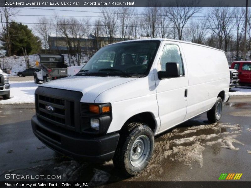 Oxford White / Medium Flint 2014 Ford E-Series Van E350 Cargo Van