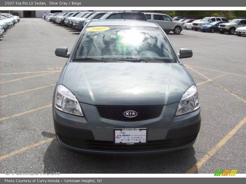 Olive Gray / Beige 2007 Kia Rio LX Sedan
