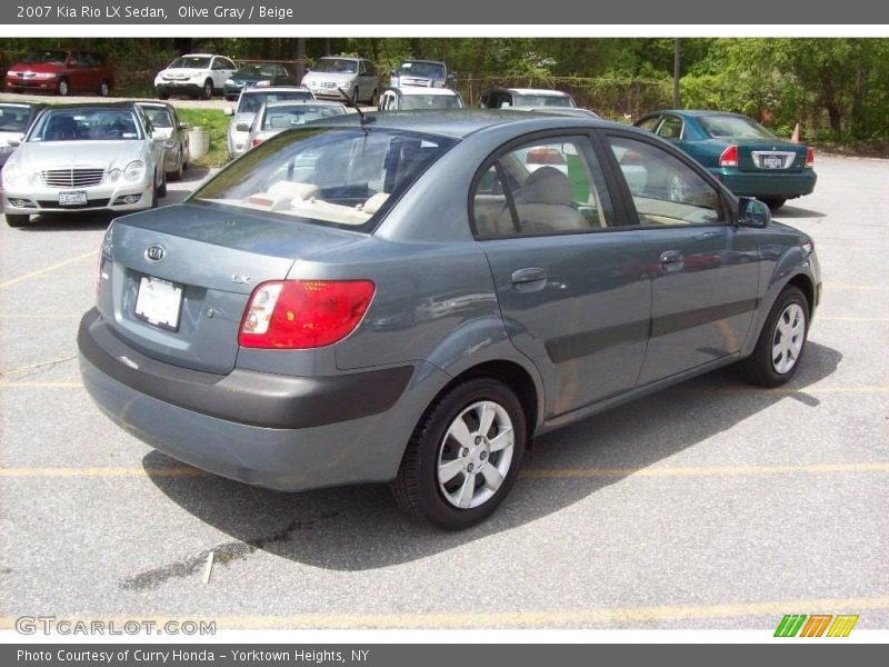 Olive Gray / Beige 2007 Kia Rio LX Sedan